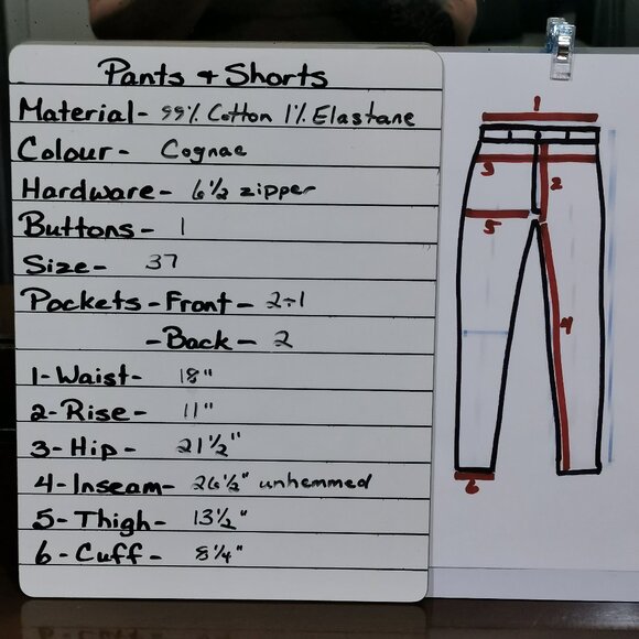 36x26 High Rise Cords EUC # 163 - Picture 8 of 8